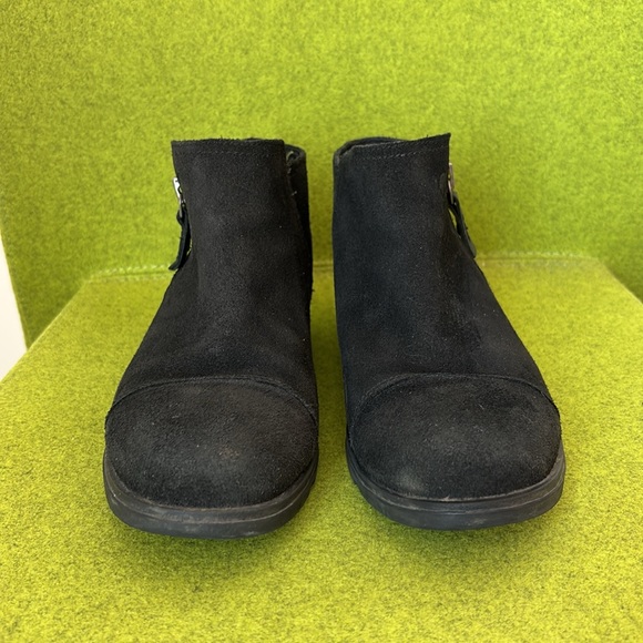 Sorel Major Low Chelsea Boot 8.5 Black Leather Flat Side Zip NL2325-010 - Picture 2 of 6